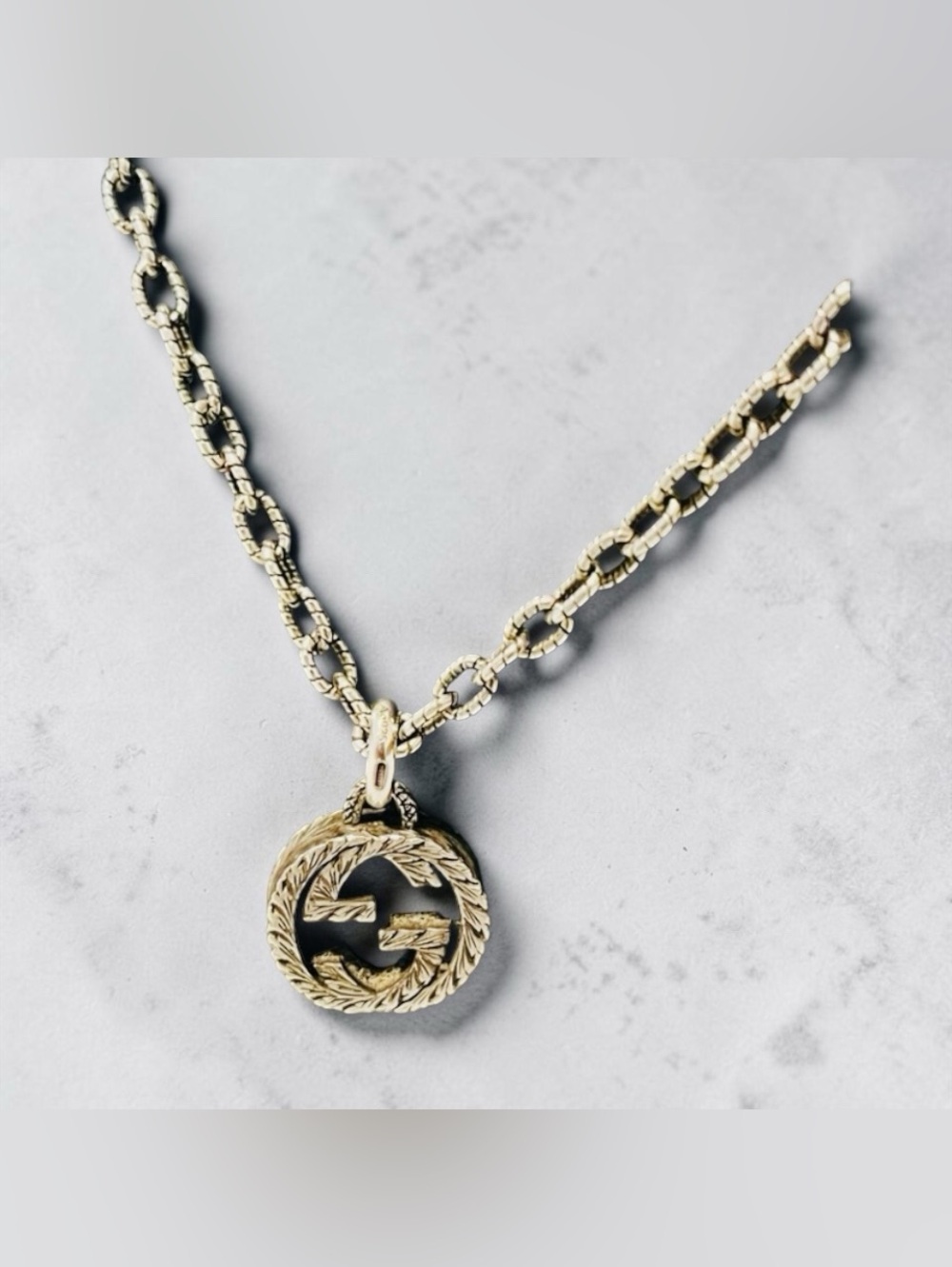 Gucci Interlocking G Arabesque925 Silver Necklace - Picture 4 of 12